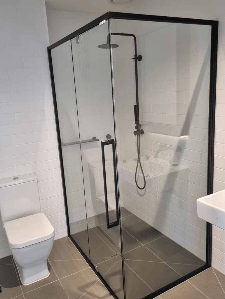 semi framed shower screens